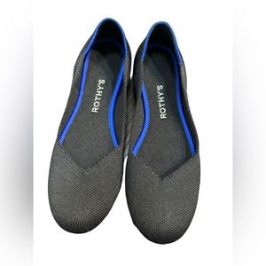 Rothy’s Black Round Toe Flats Sz 7
